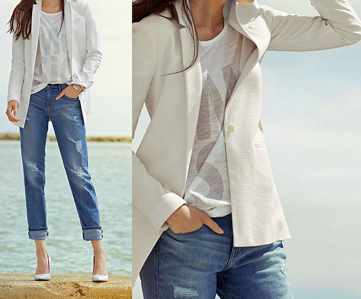 Мода в деталях - белый и синий цвета на июль 2015