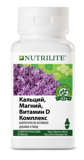 Витаминный комплекс NUTRILITE™ для активного образа жизни: кальций, магний, витамин D