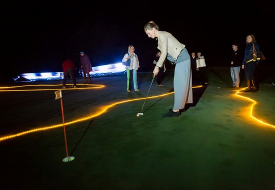 Ночной гольф в Целеево