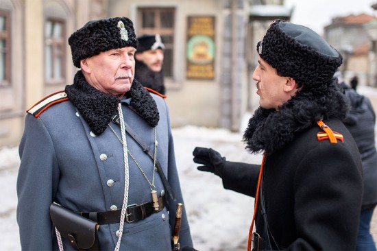 На съемках фильма «Елки 1914»