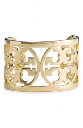 Золотой браслет от Tory Burch