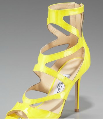 Босоножки зигзагом от Jimmy Choo