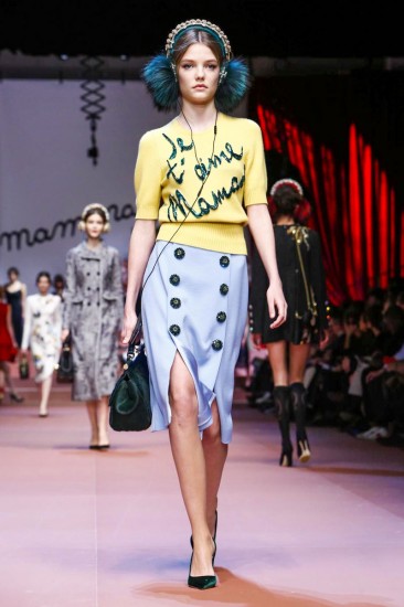Материнская гордость от Dolce & Gabbana, осень 2015 / зима 2016