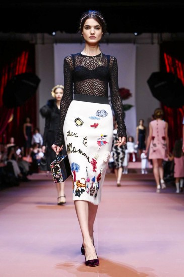 Материнская гордость от Dolce & Gabbana, осень 2015 / зима 2016