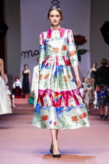 Материнская гордость от Dolce & Gabbana, осень 2015 / зима 2016