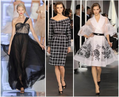 Dior.Тренд весна-лето 2012. Черное и белое