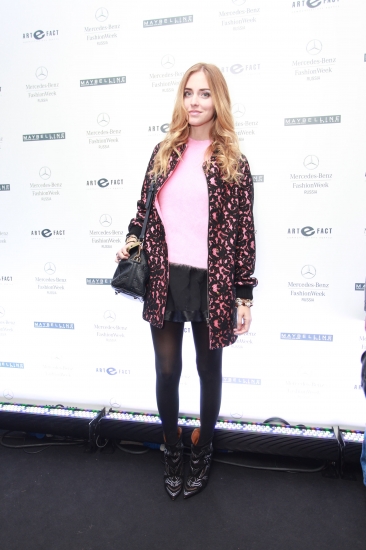 Chiara Ferragni. MERCEDES-BENZ FASHION WEEK RUSSIA