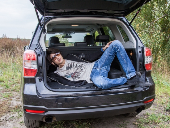 Тест-драйв Subaru Forester XT с  Надеждой Вавржиной и Андреем Цветковым
