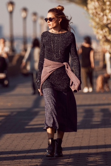 Olivia Palermo for Banana Republic. Тренды: осень – зима/2017-2018. Вестерн или куртки «му», блестки и люрекс, викторианская эпоха