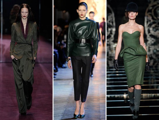 Gucci, YSL, Ermanno Scervino. Тенденции AW12-13