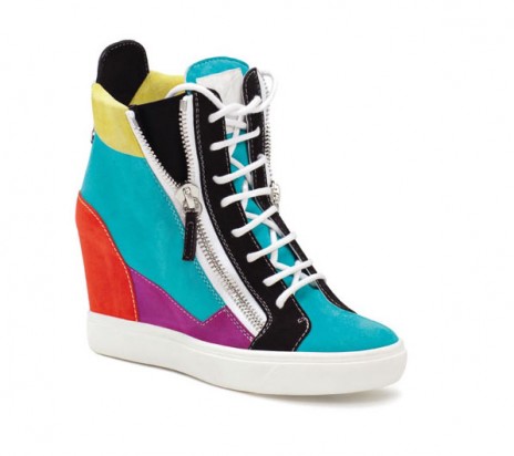 Giuseppe Zanotti. Концепция цветовых блоков. Обувь из коллекции осень 2012 - зима 2013