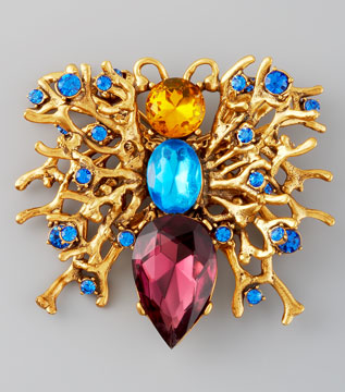 Oscar de la Renta. Брошь. Сезон осень-зима 2012-2013