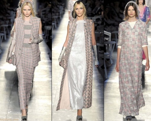 Chanel. Головные уборы на зиму 2013.
