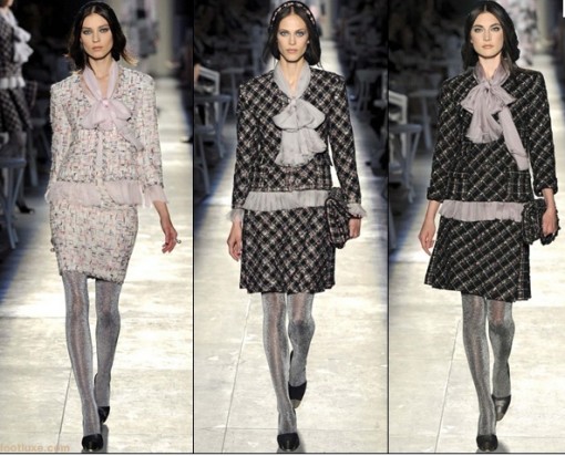 Chanel. Головные уборы на зиму 2013.