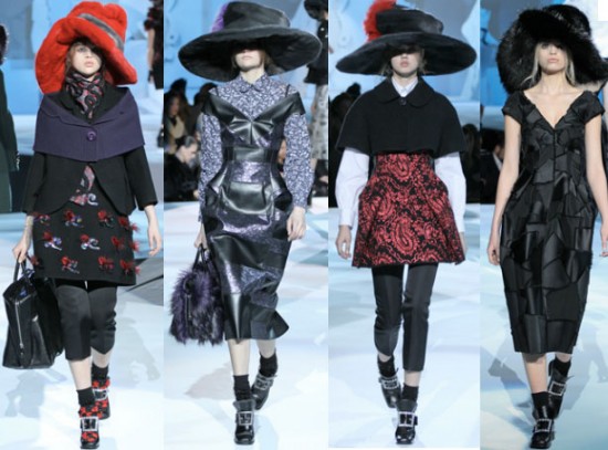 Marc Jacobs. Головные уборы на зиму 2013.