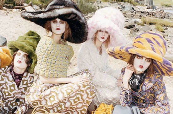 Marc Jacobs. Головные уборы на зиму 2013.