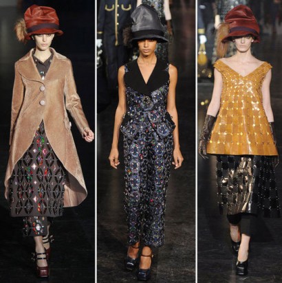 Louis Vuitton. Головные уборы на зиму 2013.