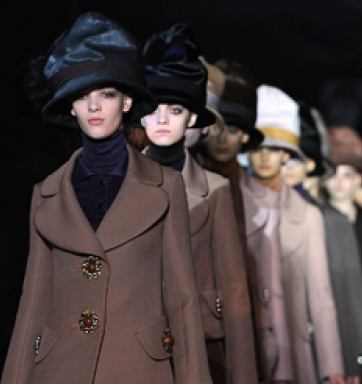Louis Vuitton. Головные уборы на зиму 2013.
