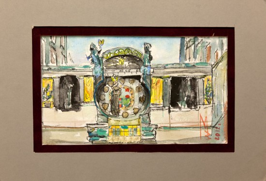 Часы Анкер Ухр. б., акв., паст., 2012 г. Маргарита Вавржина