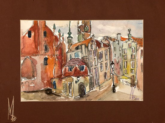 Двор Артуса. б., акв., 2011 г. Маргарита Вавржина