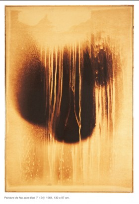 Peinture de feu sans titre (F 124), 1961, 130 x 97 см., Yves Klein