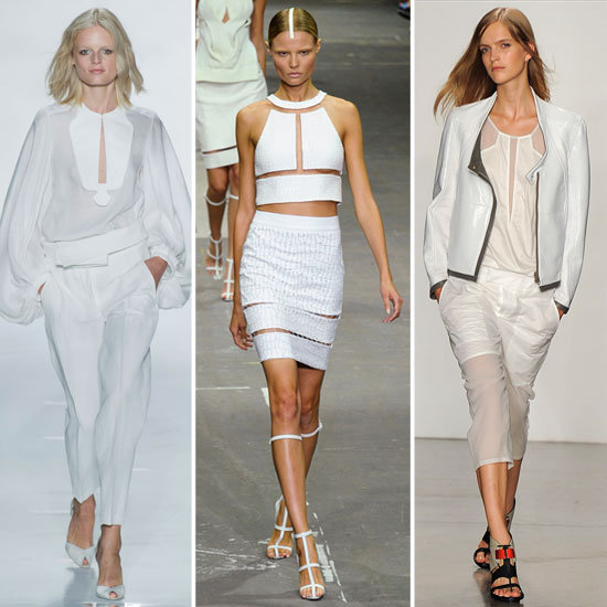 Diane von Furstenberg, Alexander Wang и Helmut Lang. Кипенно-белый 
