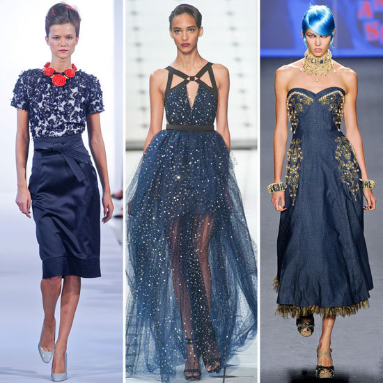 Oscar de la Renta, Jason Wu и Anna Sui. Прохладный темно-синий 
