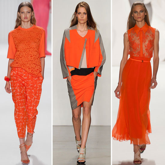 J. Mendel, Helmut Lang и Carolina Herrera. Оранжевый