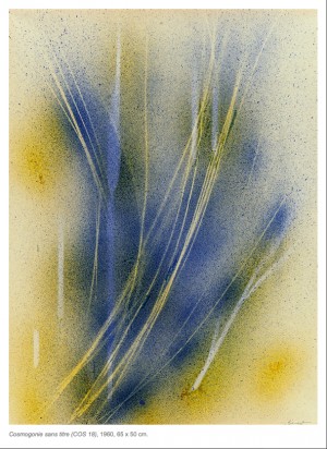 Cosmogonie sans titre (COS 18), 1960, 65 х 50 см, Yves Klein