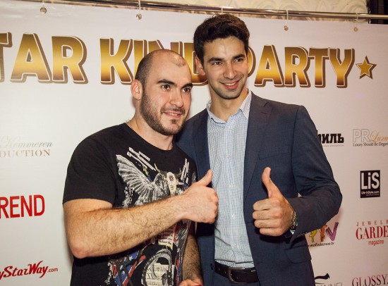 Вице-чемпион мира по битбоксу Вахтанг Каландадзе и ведущий, модель Александр Уваров. «Star kind party»