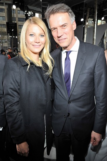 Gwyneth Paltrow и Claus Dietrich Lahrs (CEO HUGO BOSS AG) на неделе моды в NY 2014