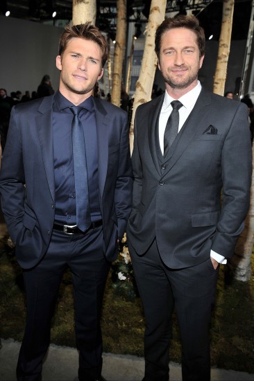 Scott Eastwood и Gerard Butler на неделе моды в NY 2014