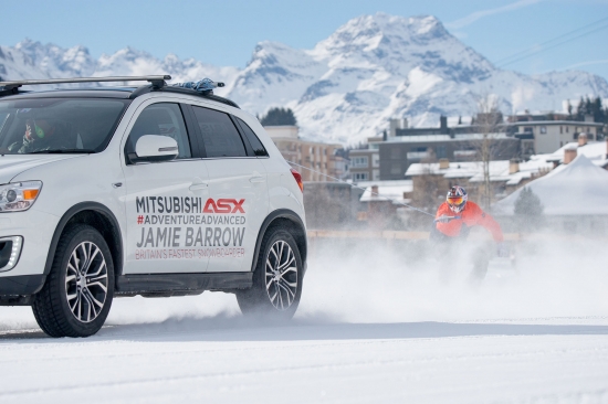 Самый быстрый сноубордист Великобритании и Mitsubishi ASX  побили мировой рекорд 