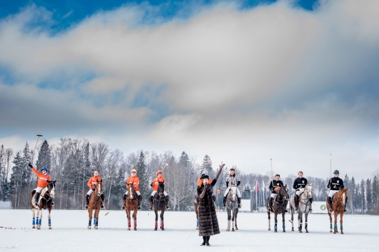 В Москве прошел первый Российско-Швейцарский чемпионат  по поло на снегу