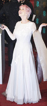 Helen Mirren's в Nicholas Oakwell Couture. Грэмми 2013