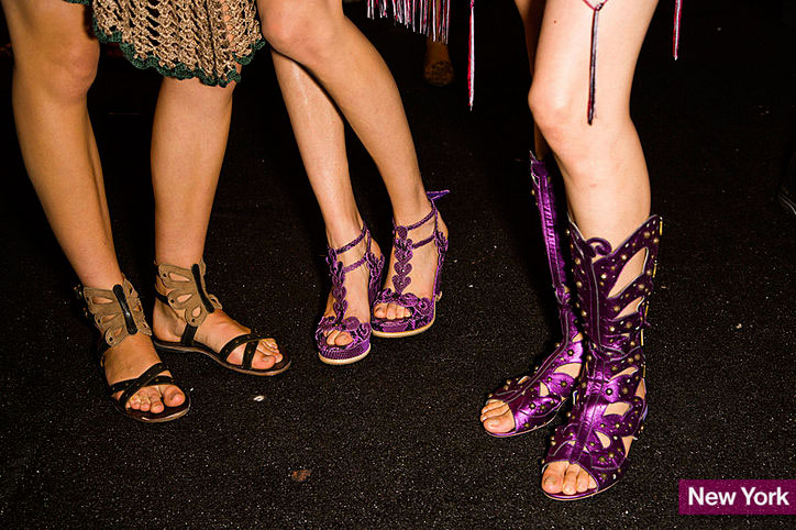 Anna Sui. Лучшая обувь. Нью-Иорк, Лондон, Милан, Париж - Весна/Лето 2014